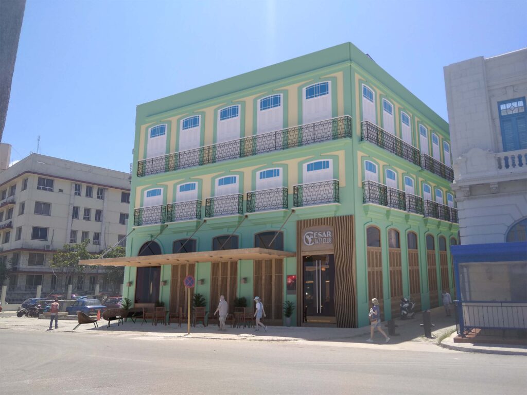 Fachada Club de jazz Vista Bahía Producciones