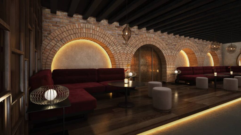 Interior Club de jazz Vista Bahía Producciones