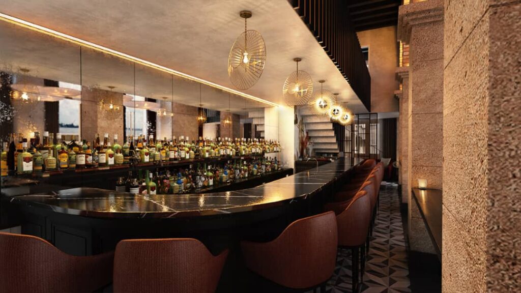 Interior Club de jazz Vista Bahía Producciones