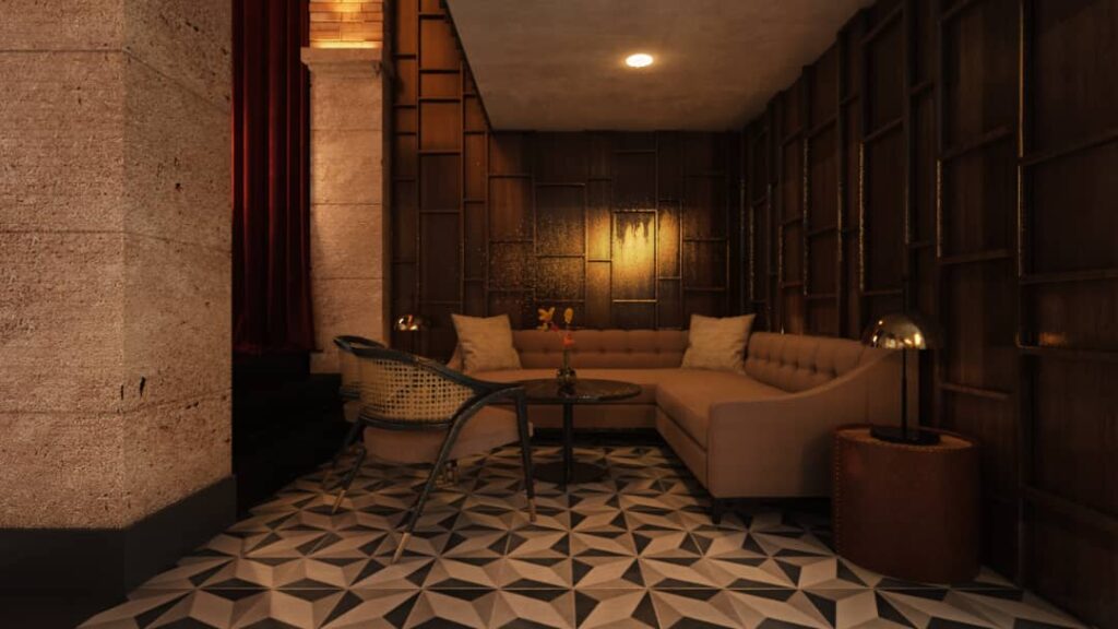 Interior Club de jazz Vista Bahía Producciones