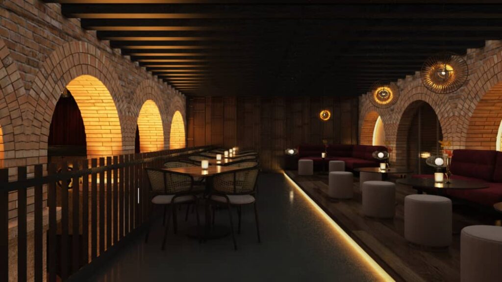 Interior Club de jazz Vista Bahía Producciones