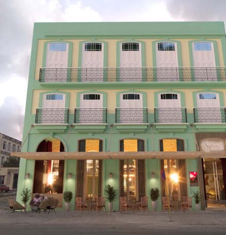 Fachada Club de jazz Vista Bahía Producciones